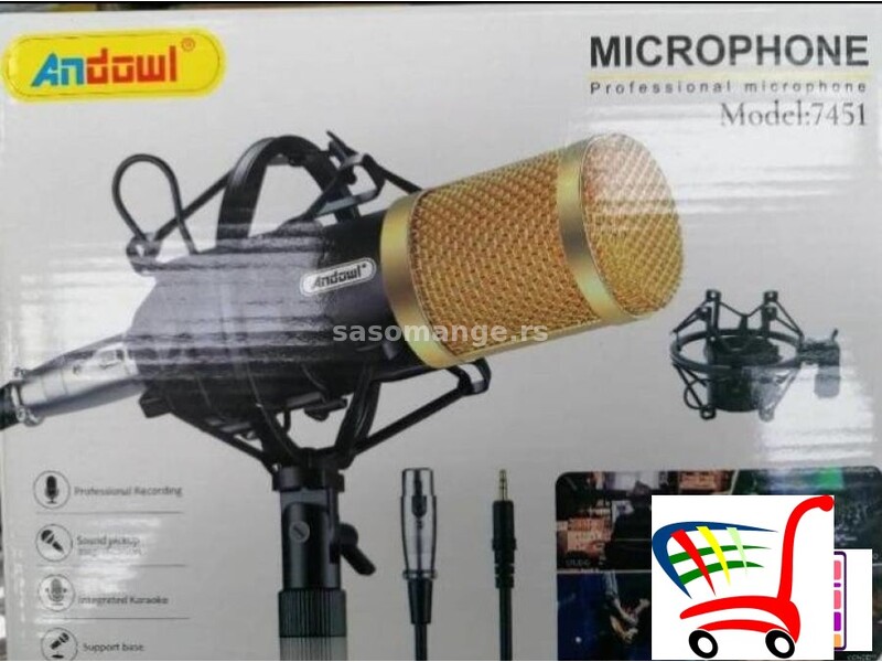 Kondenzator mikrofon Andowl - Kondenzator mikrofon Andowl