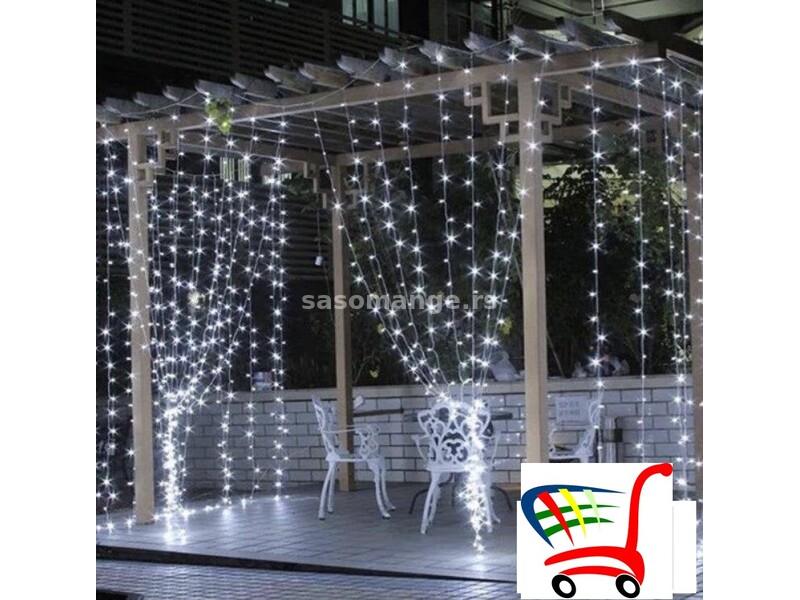 LED zavese godisnje 6x2. metra Vodootporne - LED zavese godisnje 6x2. metra Vodootporne