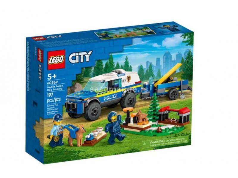 LEGO City mobile police dog training