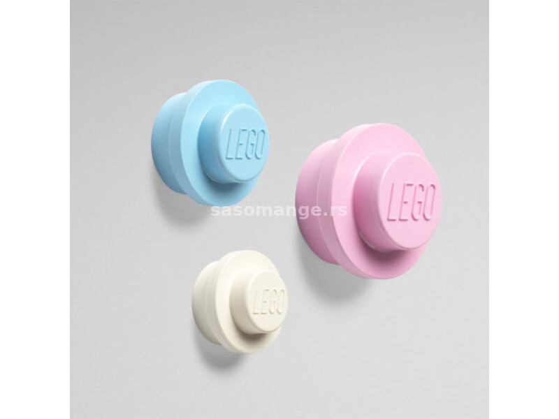 Lego kuke za kačenje, 3 kom (bela, svetlo plava i roze) ( 40161736 )