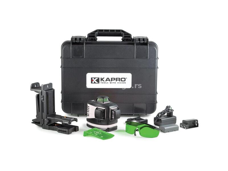 Laserski linijski nivelator Kapro 3D All-Lines - zeleni 3x360 70m (K883WG)