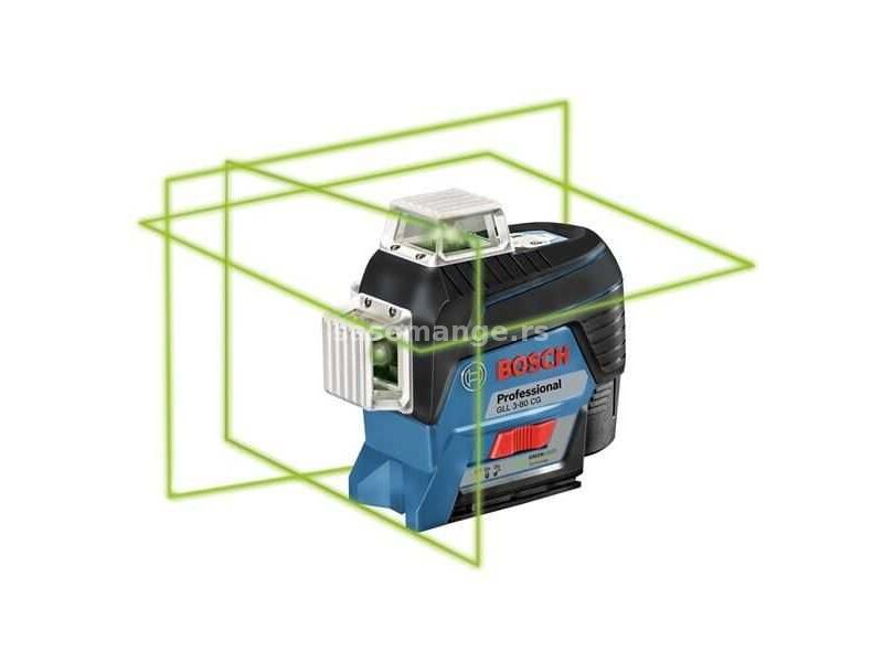 BOSCH Laser za ukrštene linije GLL 3-80 CG / sa zelenim zrakom/ 1x2.0Ah