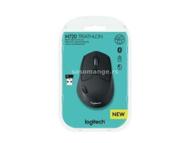 Logitech M720 Triathlon (910-004791) Mis Wireless Crni