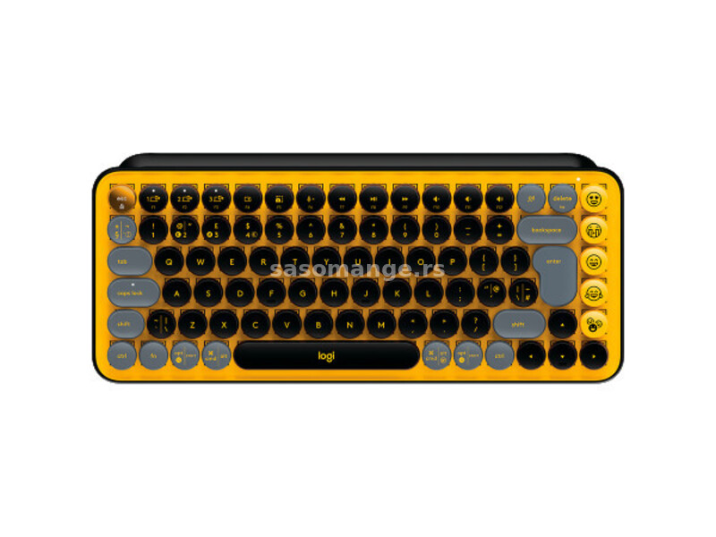 Logitech POP keys bluetooth mechanical keyboard - BLAST YELLOW - US INTL ( 920-010735 )