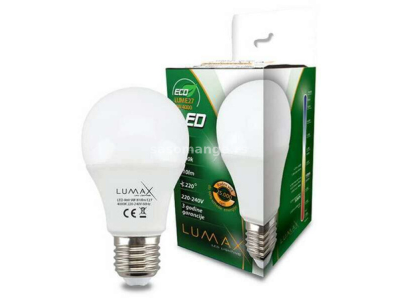 Lumax sijalica LED ECO LUME27-9W 4000K 1/6 ( 004247 )