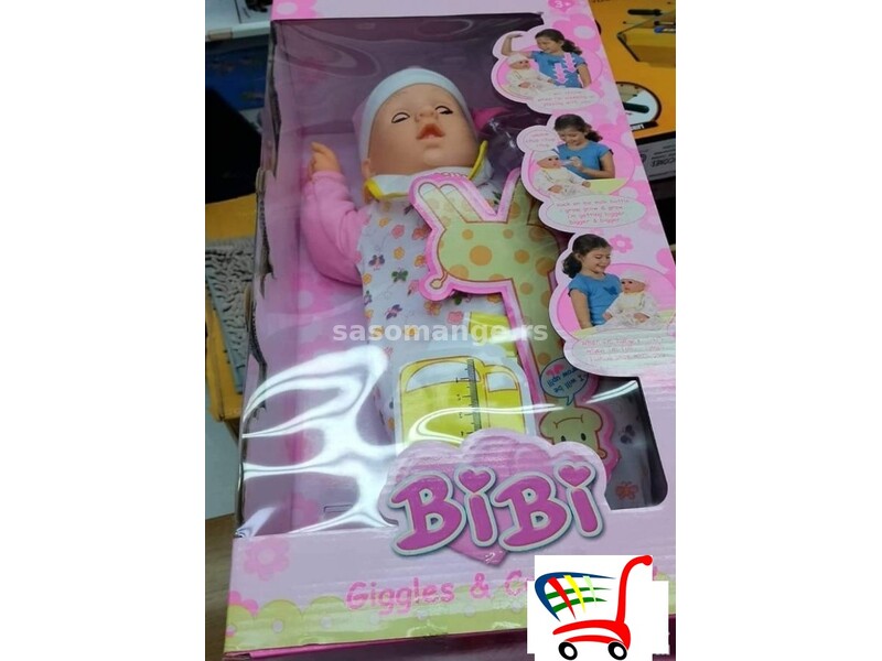 Lutka Beba smeje se,place Beba interaktivna lutka Bibi - Lutka Beba smeje se,place Beba interakti...
