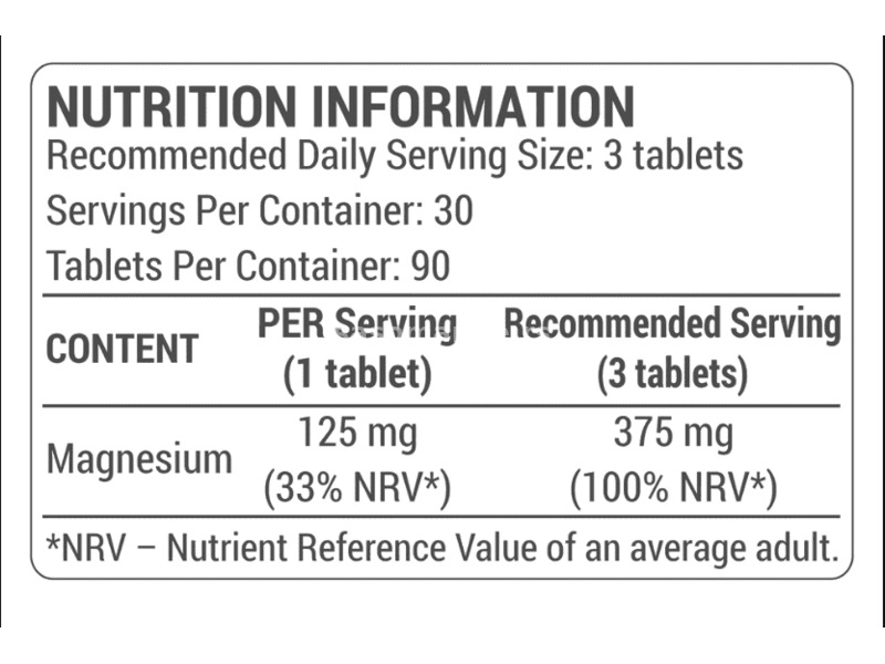 DY Nutrition Magnesium Citrate Organic - 90 tableta
