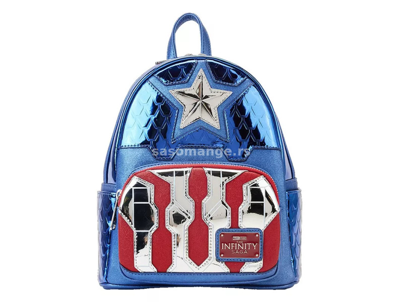 Marvel Shine Captain America Cosplay Mini Backpack