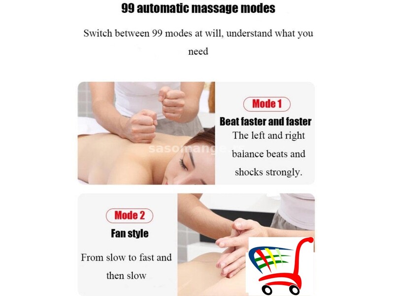 MASAŽER za vrat, ramena, leđa/3D masažer - MASAŽER za vrat, ramena, leđa/3D masažer