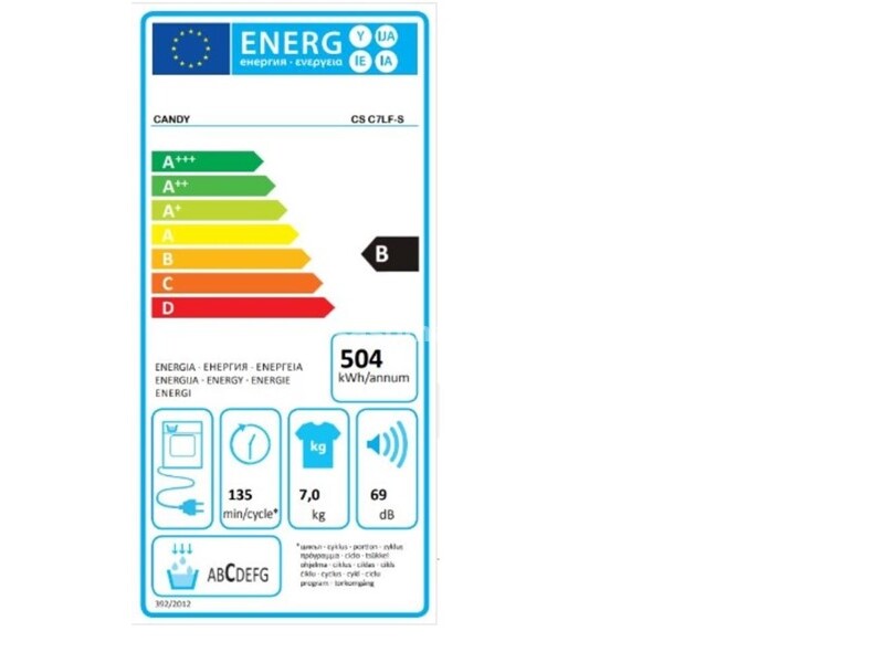 CANDY Mašina za sušenje veša CSE C7LF-S 7kg B