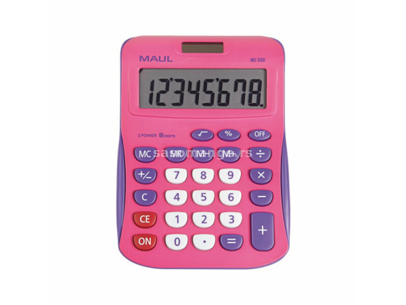 Maul stoni kalkulator MJ 550 junior, 8 cifara roze ( 05DGM2550I )
