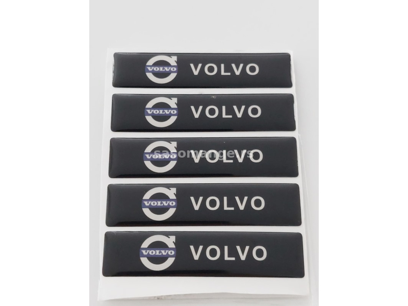 Kapice za ventile Volvo - silver okrugle