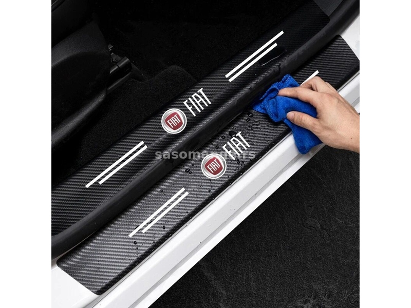 FIAT karbon nalepnice za pragove vrata-Set NOVO