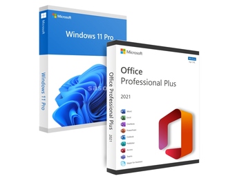 Double box Windows 11 Pro i Office 2021 Pro licenca
