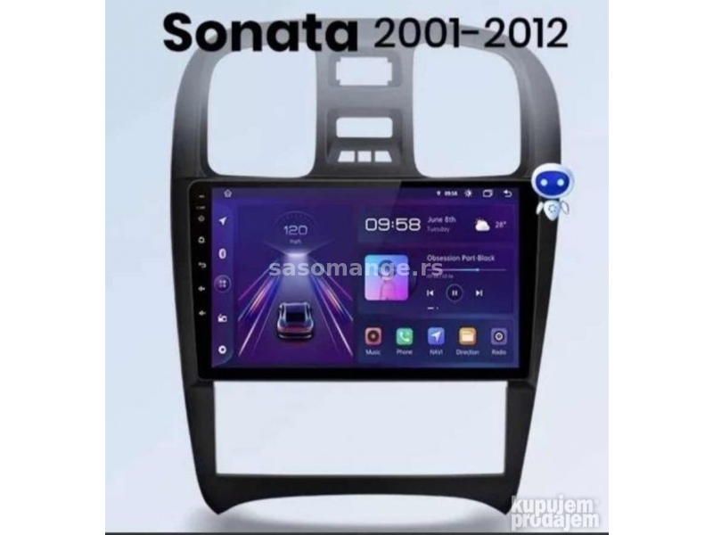 Hyundai Sonata Android Multimedija GPS Radio Display