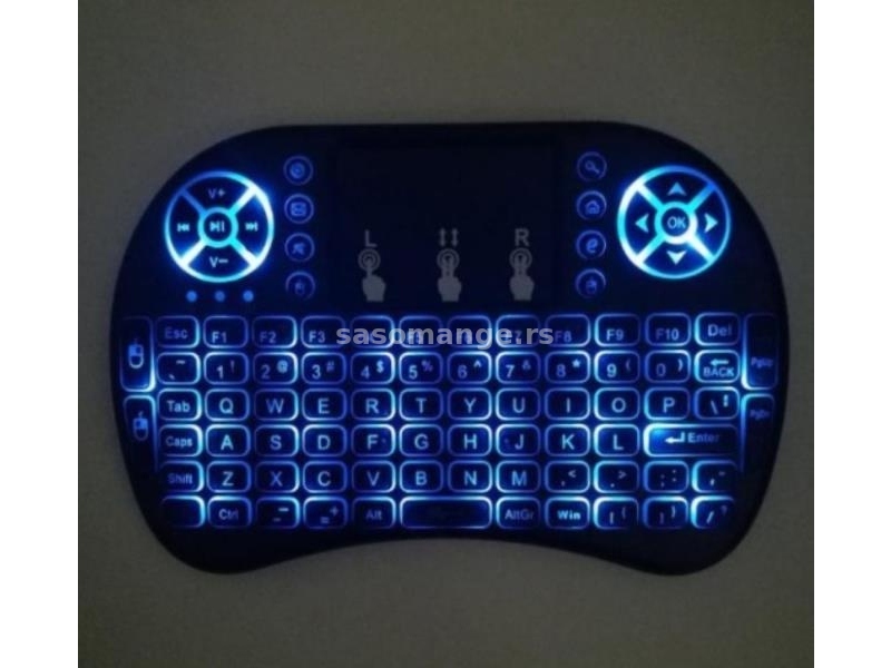 Bežična mini tastatura sa pozadinskim osvetljenjem tipki