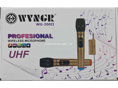 Bezicni mikrofon set 2 mikrofona profesionalni WG-200