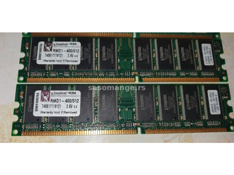 ram DDR1 KINGSTON 4 X 512 Mb