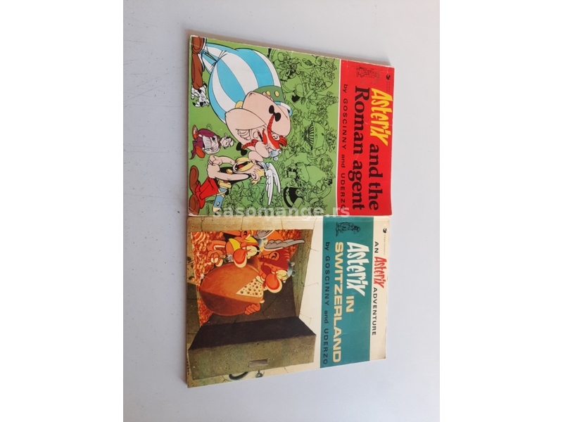 Asterix in Switzerland Asteriks and the roman agent ENGleski 2 stripa veci format pun kolor cena