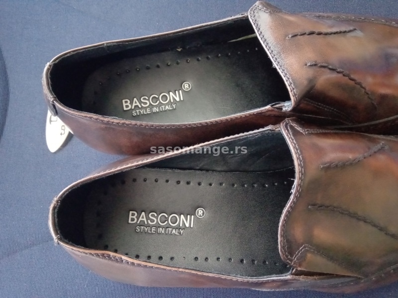 Italijanske muške kožne cipele BASCONI II br. 44