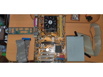 Komplet Asus maticna ploca, Amd procesor 64 bit, kuler, ram ddr2, kablovi