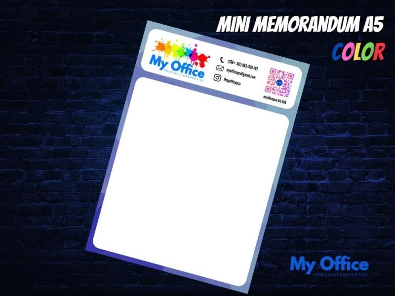 Mini memorandumi format A5,kolor štampa