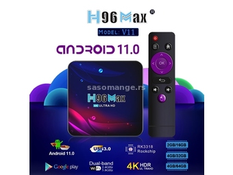 Smart TV Box H96 Max 4GB+32GB 4K Android 11