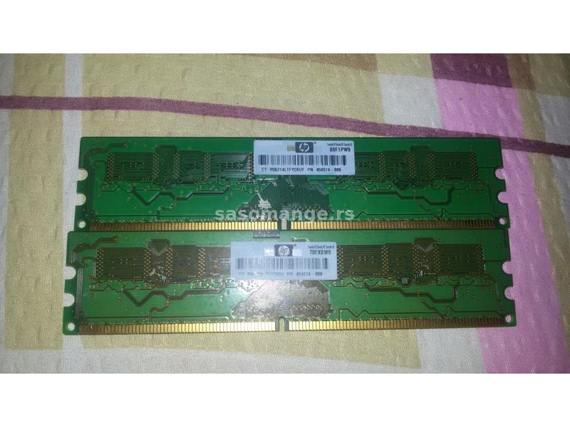 RAM DDR2 Micron 2x1 Gb (Singapore)