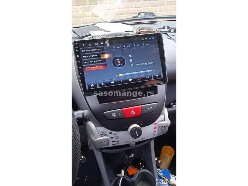 Peugeot 107 Citroen C1 Toyota Aygo Android Multimedija radio