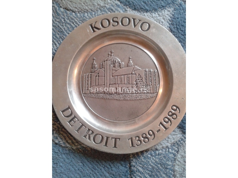KOSOVO-DETROIT tanjir made in USA