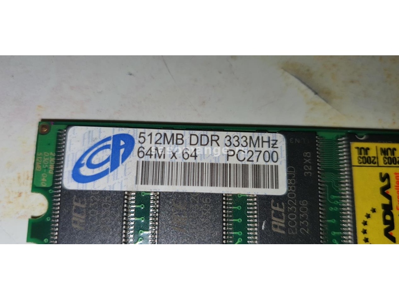 ram DDR1 ACE 512 Mb