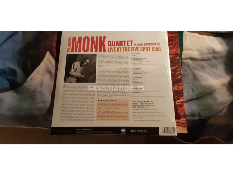 Thelonious MONK QUARTET - Live at the Five Spot 1958 (2 LP)