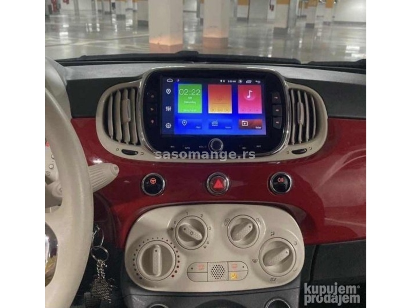 Fiat 500 2016 7inca Android Multimedija Radio Navigacija GPS