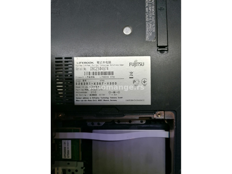 Fujitsu Lifebook S792, i3