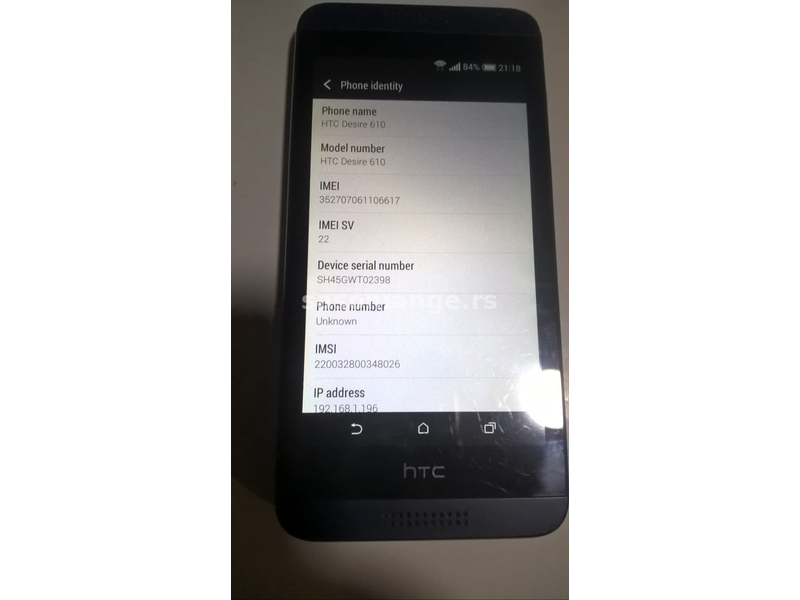 HTC Desire 610 SIM free 4.7 inča Quad core