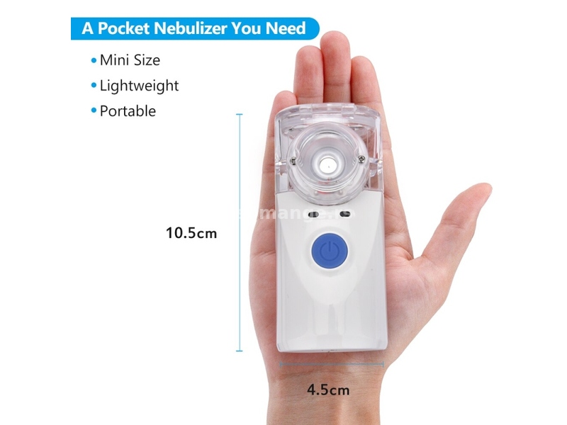 Inhalator nebulizator za decu i odrasle Mini ručni prenosivi tihi