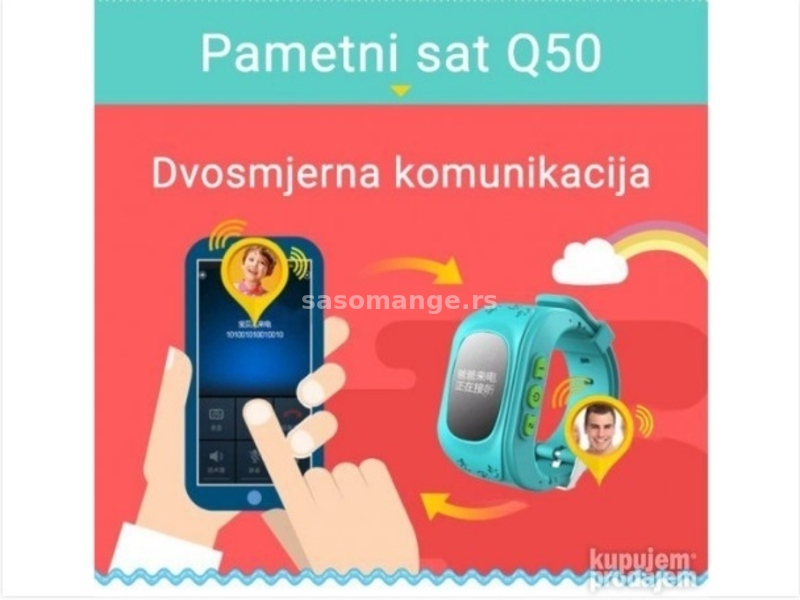Original Smart sat/telefon za decu Q50 - SOS poziv - Sim kartica