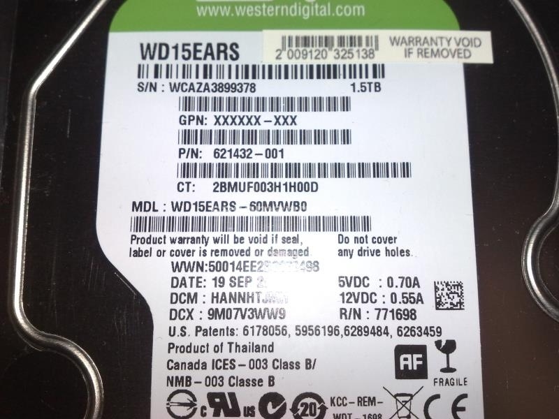 Western Digital 1,5 TB Green Sata II hard disk 24 dana rada!