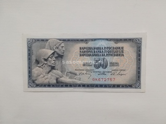 50 ex-yu dinara iz 1968. br. I UNC