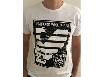 Emporio Armani the eagle brand white muska majica A14