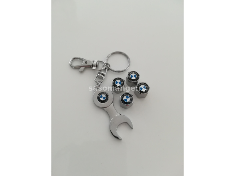Kapice za ventile BMW - 4 komada + privezak za ključeve