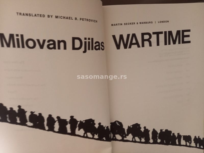 Knjiga Milovana Đilasa Wartime