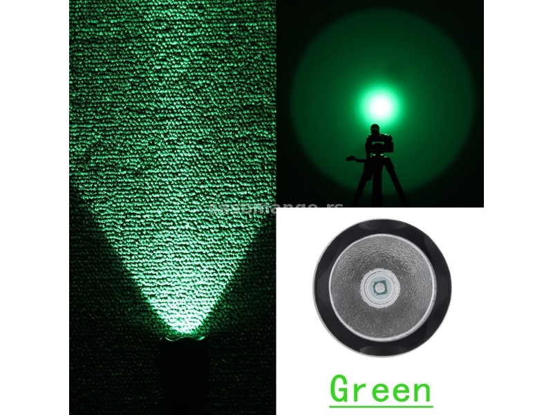 Led lampa sa zelenom led diodom