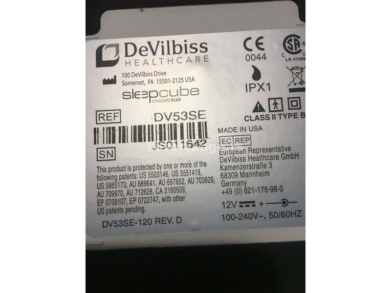 Devilbiss SleepCube aparat za sleep apneu CPAP