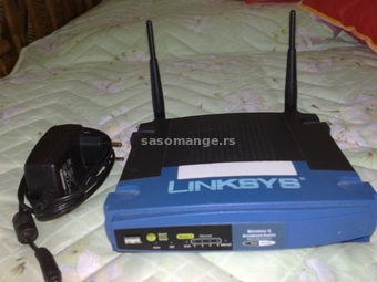 Linksys 4port vajerles ruter sa dve antene! WRT54GL