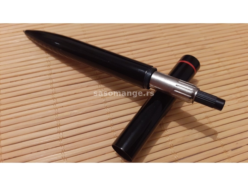 Masivna crna hemijska olovka, personalizovana