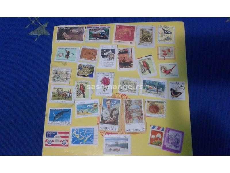 Postanske marke sa pečatom Australija i Jugoslavija
