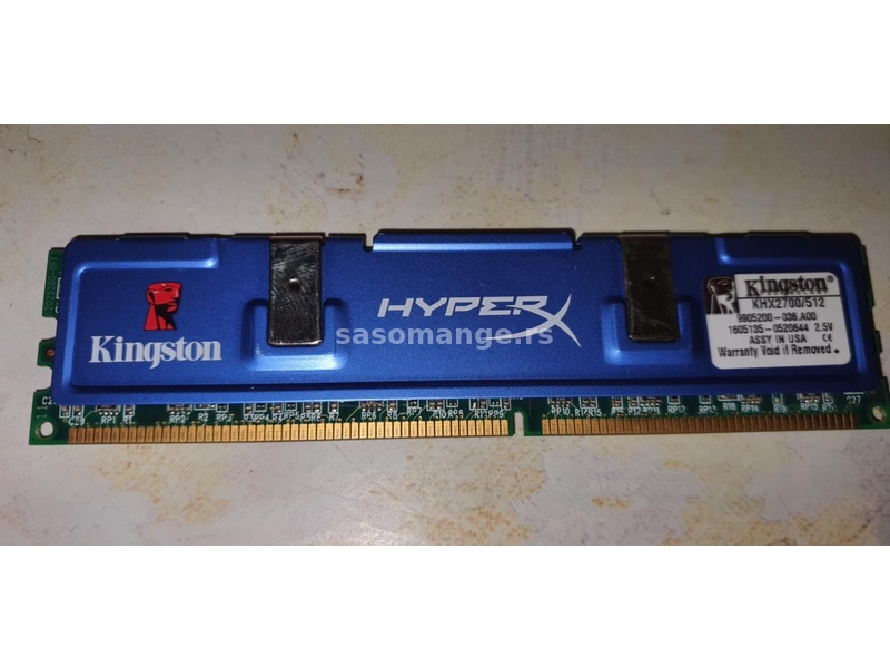ram DDR1 KINGSTON 512 Mb Hyper Extreme