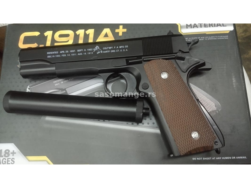 Airsoft pištolj C.1911A+ Full Metal pištolj na kuglice
