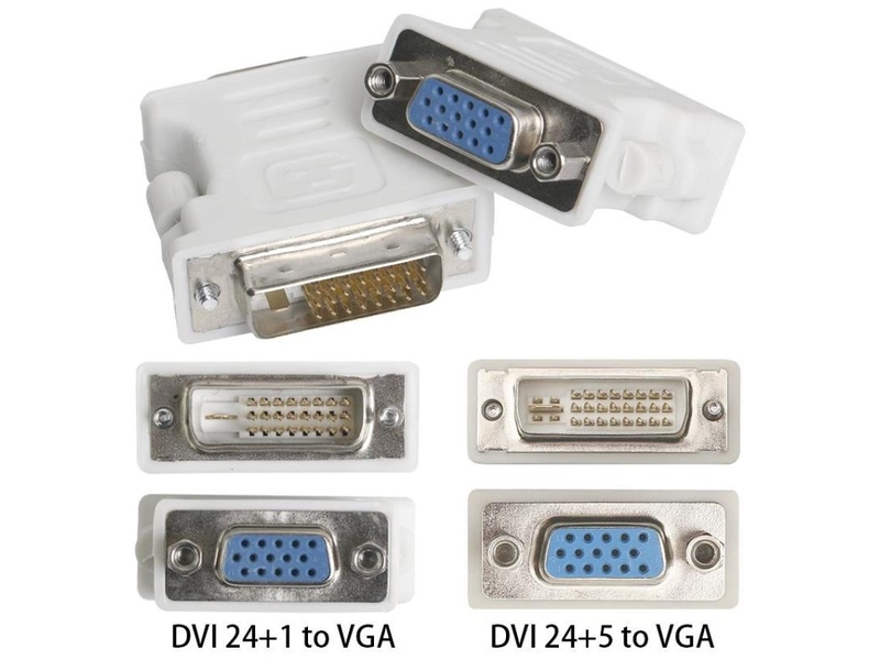 DVI-I (24+5) muški na VGA ženski adapter